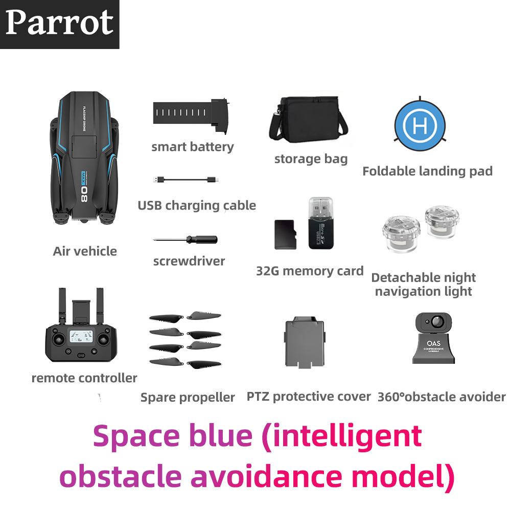 Modelo actualizado: Calidad de imagen: 8K/120fps. Distancia de vuelo: 12000m. Batería: 13000 mAh, tiempo de vuelo 12 horas